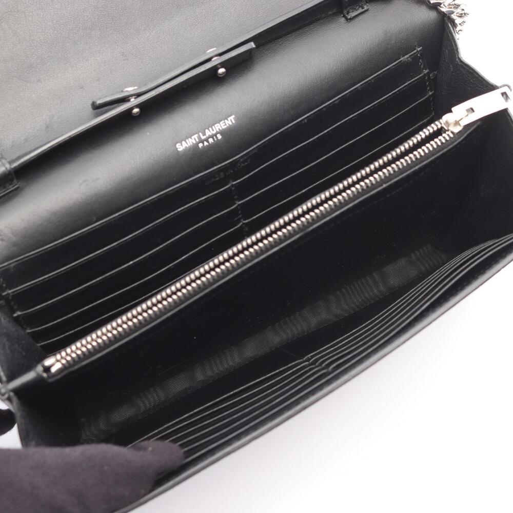 Saint Laurent Paris shoulder bag leather black - Picture 3 of 9